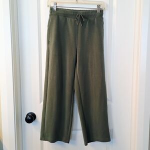 Member's Mark Women's Sandwash Crop Pant, Olive Green, Size XS